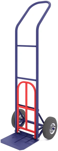 Тележка грузовая с дополнительной полкой КГ 150 П колёса d 200 литые